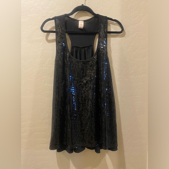 Black glitter tank top - Picture 4 of 4